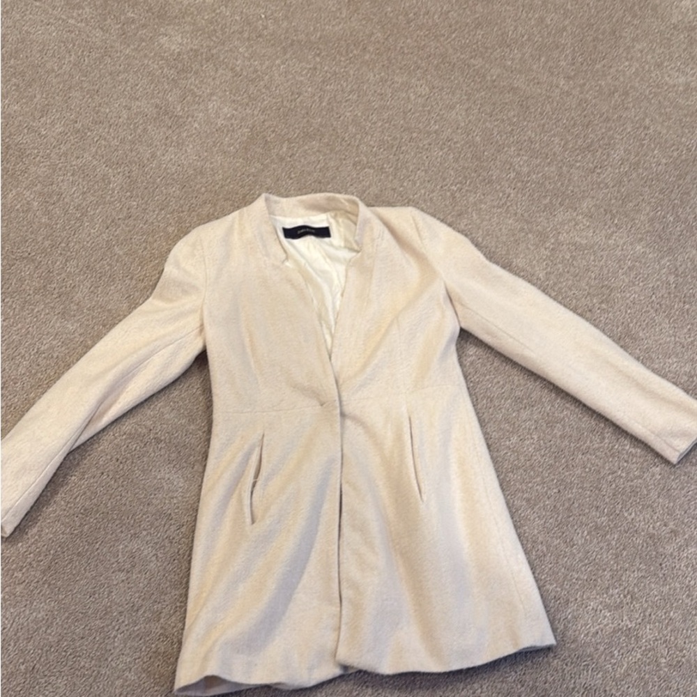 Elegant Cream Women's Coat